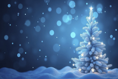 Bokeh with Star Tree Background Wallpaper Product Image 1