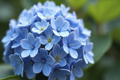 Blue Hydrangea Flowers Background Wallpaper Product Image 1