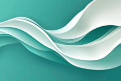 Turquoise Green Waves Background Wallpaper Product Image 1