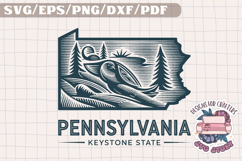 USA STATE America Vintage SVG Monochrome Design Patriotic Product Image 1
