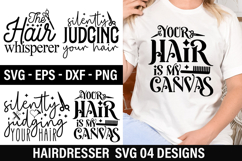 Hairdresser SVG Design -Your hair is my canvas Product Image 1