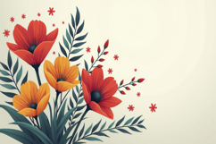 Flower With Leaves Background Product Image 1