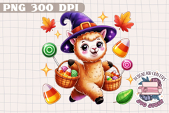Cute Halloween Animal Autumn Sublimation design Fall KIds Product Image 1