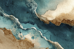 Teal Gold Marble Texture Background Product Image 1