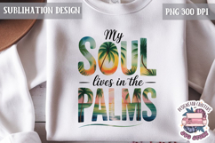 Summer Beach Sea Quote Watercolor Sublimation PNG Product Image 1