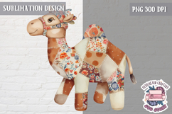Cute Patchwork Animal Sublimation Design PNG kids t-shirt Product Image 1