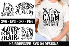 Hairdresser SVG Design -Keep calm and let me fix your hair Product Image 1