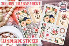 Handmade Crafter sticker flowers Love Patchwork Sewing Knit Product Image 1