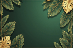 Golden Green Leaves background Product Image 1
