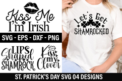 St. Patrick's Day SVG Design - Let's Get Shamrocked Product Image 1