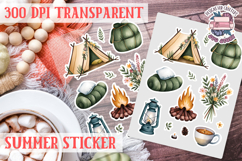 Summer sticker Cute flowers Love Picnic Beach Spring Product Image 1