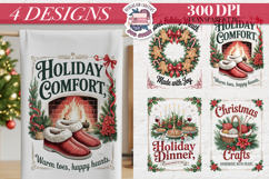 Christmas Vintage Quote Clipart PNG Sublimation 4 Design Product Image 1