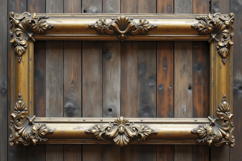 Picture Frame with Wood Background Wallpaper Product Image 1