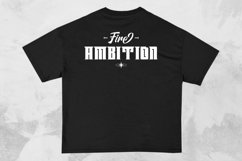 Fire Ambition Streetwear Typography T-shirt Design Product Image 1