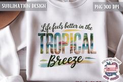 Summer Beach Sea Quote Watercolor Sublimation PNG Product Image 1