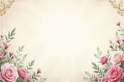 Floral Frame Background Product Image 1