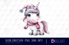 Cute Winter Pony Illustration Clipart Product Image 1
