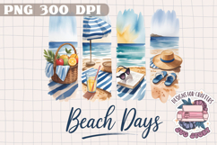 Brush Stroke Summer Holidays Sublimation Design PNG Beach Product Image 1