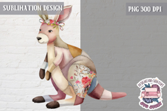 Cute Patchwork Animal Sublimation Design PNG kids t-shirt Product Image 1