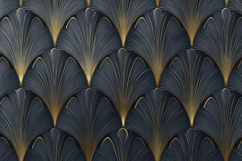 Art Deco Gold Fan Pattern Background Product Image 1