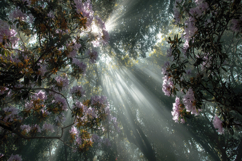 Sun Rays With Forest Background Product Image 1