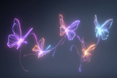 Glowing Butterfly Background Product Image 1