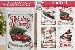 Christmas Vintage Quote Clipart PNG Sublimation 4 Design Product Image 1