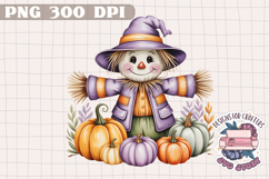 Halloween Cute Watercolor Clipart PNG Pastel Ghost Design Product Image 1
