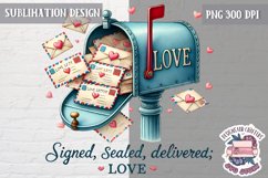 Valentine Quote Symbol Love Sublimation Design PNG Heart Product Image 1