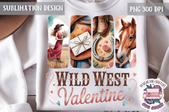Cowgirl Brushstrokes PNG Sublimation Cow Horse Product Image 1