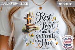 Easter Sublimation Quote Design PNG Religious Jesus Product Image 1