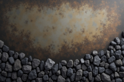 Rusty Metal and Stones Background Wallpaper Product Image 1