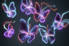 Glowing Butterfly Background Product Image 1
