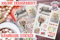Handmade Crafter sticker flowers Love Patchwork Sewing Knit Product Image 1