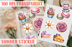 Summer sticker Cute flowers Love Picnic Beach Spring Product Image 1