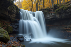 Autumn With Waterfall Background Product Image 1