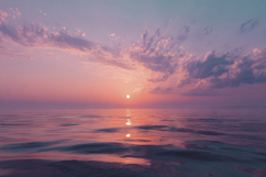 Sunset Over Ocean Background Product Image 1