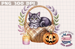 Halloween Cute Watercolor Clipart PNG Pastel Ghost Design Product Image 1