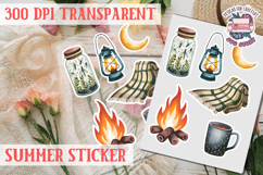 Summer sticker Cute flowers Love Picnic Beach Spring Product Image 1