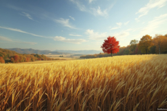 Autumn Landscape Background Wallpaper Product Image 1