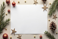 Blank White Paper with Decor Background Wallpaper Product Image 1