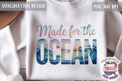Summer Beach Sea Quote Watercolor Sublimation PNG Product Image 1