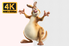 Cute Kangaroo Transparent PNG Product Image 1