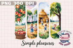 Summer Farm Brushstrokes PNG Sublimation Rustic Country Product Image 1