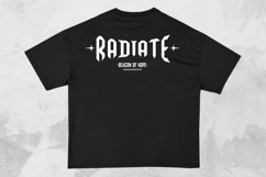 Radiate Streetwear Typography T-shirt Design Product Image 1