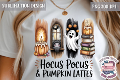 Halloween Watercolor Brushstrokes PNG Funny Ghost Design Product Image 1