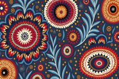 Mexican Flowers Background Product Image 1