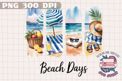 Brush Stroke Summer Holidays Sublimation Design PNG Beach Product Image 1