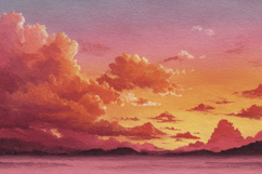 Painting Sunset Background Product Image 1