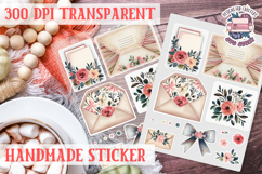 Handmade Crafter sticker flowers Love Patchwork Sewing Knit Product Image 1